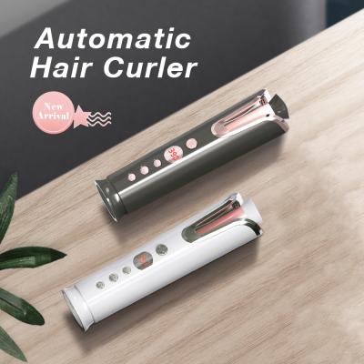 China 2021 500 Degree Radio Aluminum Magic Rechargeable Automatic Hair Curler Electric Automatic Curling Iron For Women for sale