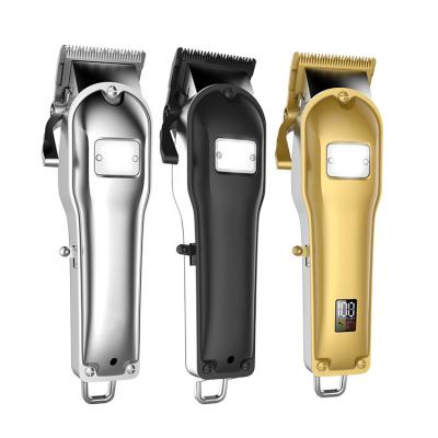 China Fast cutting/no hair blocking LCD display hot sale professional hair trimmer hair clipper electric hair razor for men for sale