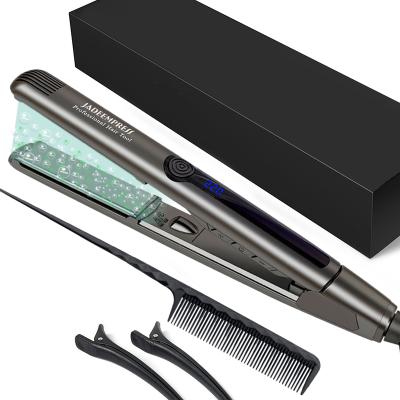 China Hotel Wholesale Private Label Professional Negative Ion Flat Iron MCH Ceramic Flat Iron Hair Straightener for sale