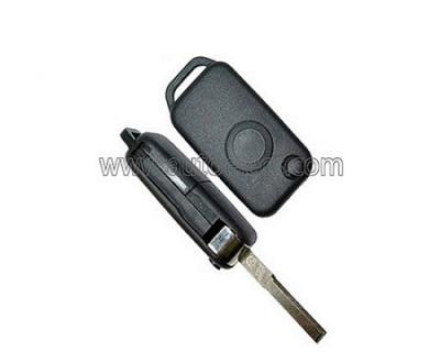 China Benz Smart Key 1 Button for Mercedes Benz Flip Remote Case HU64 for sale