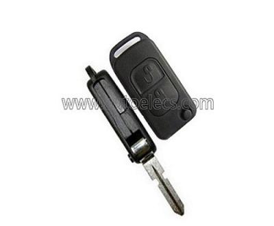 China For Mercedes Benz Key For Mercedes Benz Flip Remote Key Case 2 Button HU39 for sale