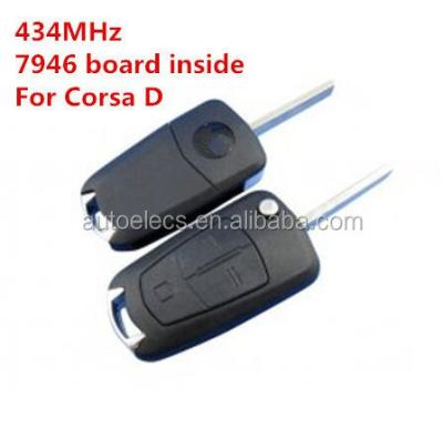 China Car Key Flip Folding Remote Key For Opel Corsa D Vauxhall Opel Astra H Corsa D Zafira for sale