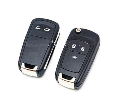 China For Chevrolet Key Cover For Chevrolet Cruze Malibu AVEO Flip Folding Remote Key Shell Cover 3 Button for sale