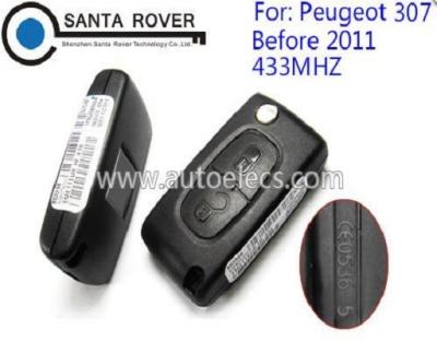 China Car Key For Peugeot 2 Button Car Flip Key For Original Peugeot 307 Remote Key 0536 Before 2011 Model for sale