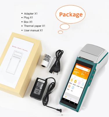 China Android SDK 4G MSR RFID Wireless Handheld Portable Thermal Printer QR Code Mini Pos Terminal With 58mm for sale