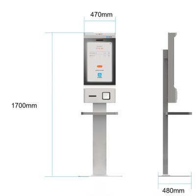 China Best Quality Link Store Self Ordering Payment Kiosk Contact Checkout Service Supermarket Self Checkout Mall/Restaurant/Hotel Cashier for sale