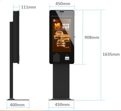 China Mall/restaurant/hotel/kiosk automatic fast food payment system 32 inch touch screen self ordering machine for sale