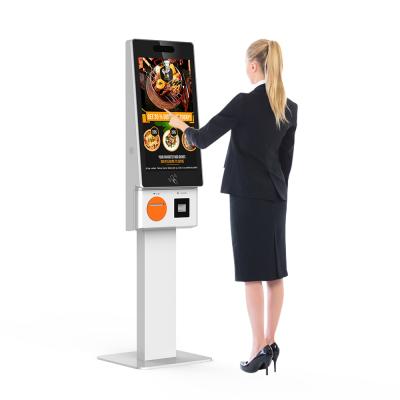 China Shopping Mall Self Service Kiosk Touch Screen POS System Software Computer Kiosk Stand Ordering Restaurant for sale