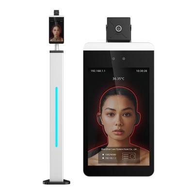 China Motion Detection China Wifi IR Fever Detection Support Access Control Face Recognition Thermal Thermometer for sale