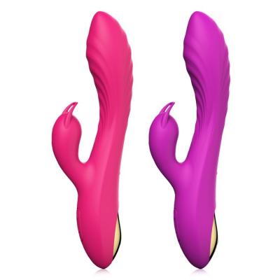 China Double G-spot Silicone Vibrator Silicone Massage Stick Magnetic Filling Female Masturbation Vibrator Rechargeable Variable Frequency Vibrator for sale