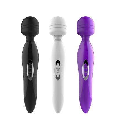 China USB Rechargeable Silicone Vibrator Massage Stick 5-Frequency 3-Speed ​​Shock AV Stick Rechargeable Strong Adult Products Female Masturbation Device for sale