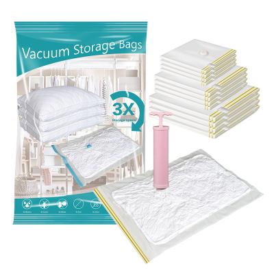 China Sustainable Universal Premium Vacuum Compression Bags With Pump Vacuum Bags Set For Tissue Storage for sale