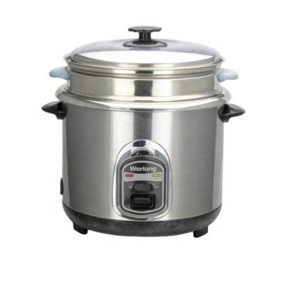 China Hot Sale Household Stainless Steel Inner Pot Upright Type Rice Cooker for sale