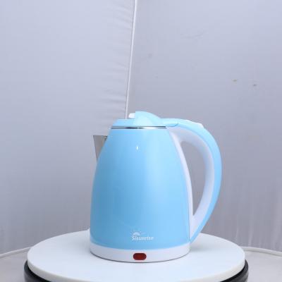 China 360 Degree Rotation Ready Stock Double Layer Plastic Cool Touch 1.8L Electric Kettle for sale