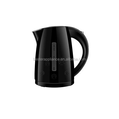 China 360 degree base OEM 1.8L 1500w rotation plastic kettle with water window and CE, GS certificate for sale