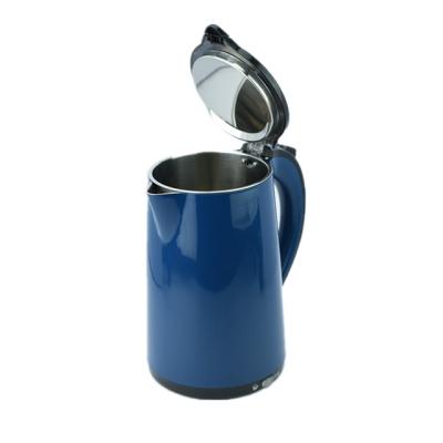 China 360 Degree Home Appliance Stainless Steel Rotation Base Blue Electric Kettle for sale