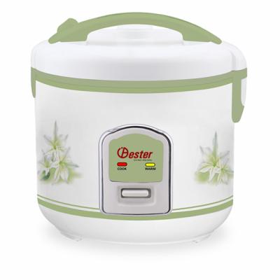 China 2019 Flower Interior Design Green Bester Pot Non-stick Coating Luxury Rice Cooker for sale