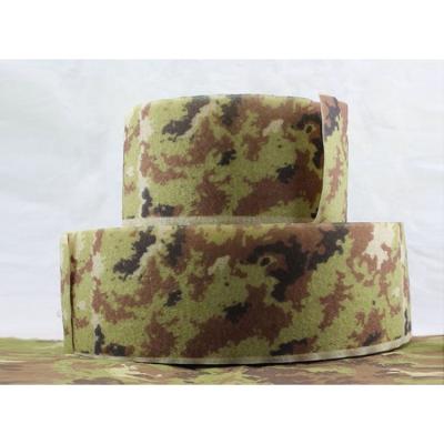 China Sustainable Customizable Army Camouflagecolor Die Cut Camouflage Hook And Loop Rolls For Tactical Helmet for sale