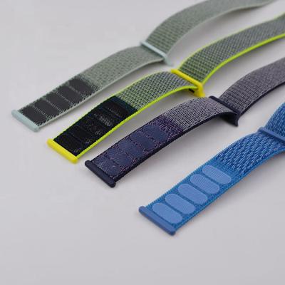 China Viable Custom Nylon Buckle Adjustable Webbing Hook Elastic Band and Buckle Apple Watch with Buckle for sale