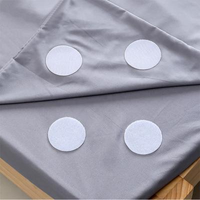 China 25mm 50mm Diameter Viable Sticky Back Coins Self Adhesive Spots Hook Point and Loop Stick for sale