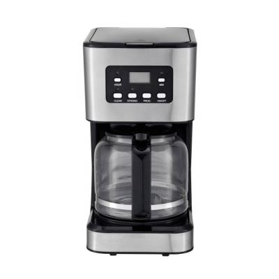 China Coffee Maker Coffee Machine 12 Cups Programmable with Glass Carafe and LCD Display Drip Coffee Maker Machine for sale