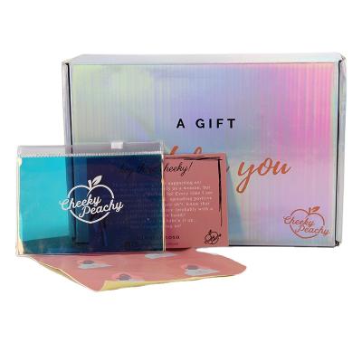 China Sinicline Recyclable Mailing Mailer Makeup Packaging Box Small Holographic Mailing Cardboard Custom Logo for sale