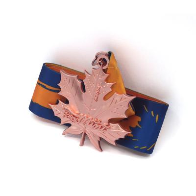 China Zinc Alloy/Bronze/Iron/Enamel/Gold Metal Medal Maple Leaf Souvenir Medals Metal Custom Design From China Manufacturer Your Own Logo for sale