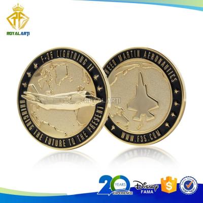 China Custom 3D Europe Air Force USA F-35 Challenge Coin for sale