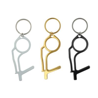 China Free Promotion Gift/Souvenir Gift Custom Hand No Touch Door Opener Key Chain Self Defense for sale