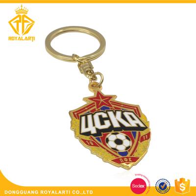 China Custom Football Team Club Keyring Promotion Gift Fashion Metal Keychain for sale