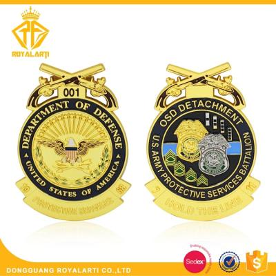 China Global High Quality Customized Department of Defense Metal Lapel Pin for sale