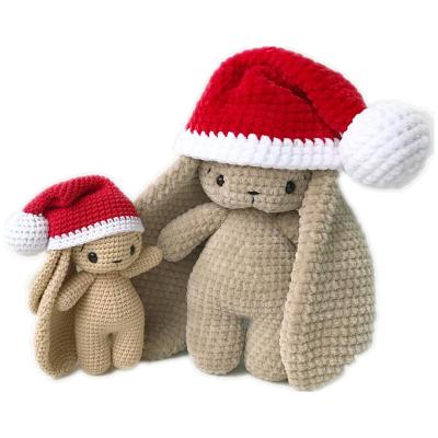 China 2021 Hot Selling Plush Custom Hand Crochet /knit Baby Gifts Amigurumi Easter Bunny Toys Doll for sale