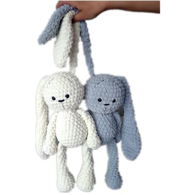 China Custom Handmade Crochet Plush /knit Easter Amigurumi Sound Doll Rabbit Toys for sale