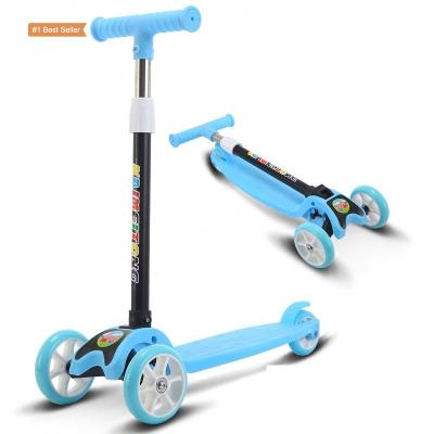 China Wholesale PVC Istaride Kids Scooter Kids Led Lights 3 Wheel Scooter For Kids Baby Folding Scooters for sale