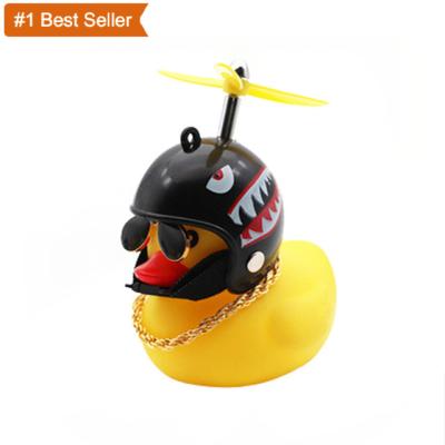 China Water Make Istaride Cute Duck With Duck Bike Motorcycle Helmet Broken Wind Helmet Small Decor Bicycle Horn Resistant Yellow Recycling Helmet for sale