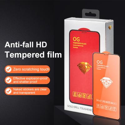 China Anti-Fingerprint For iPhone 12 Screen Protector Bubble Free 9D 9H Hardness Mobile Phone Tempered Glass For iPhone 12 pro Max/Xr for sale