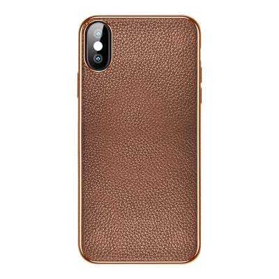 China Customized Leather For Iphone X Case Luxury Logo Mobile Phone Case New OEM Design For iphone X Cases for sale