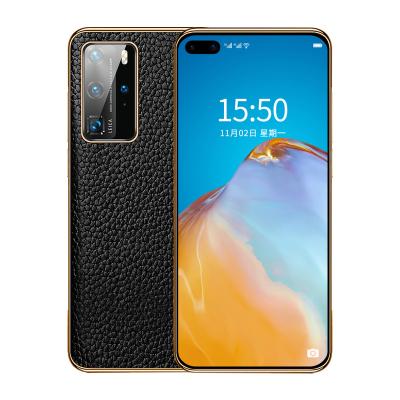 China Leather Better Leather For Huawei P40 Case Black Logo Design Phone Case New OEM Design With Huawei P40 lite Cases for sale