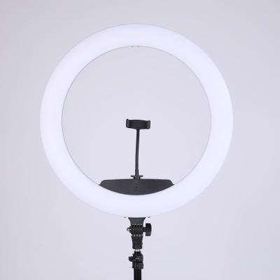 China Photographic Lighting 18inch 480pcs LED 5W Selfie Photo Light Ring Lamp Dimmable Circular Beauty Professional Lamp Tripods CMT-RL-001 for sale