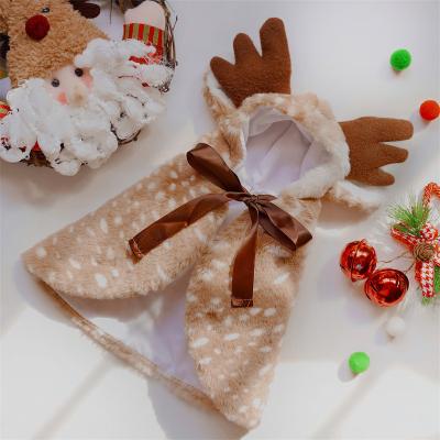 China Sustainable 2023 Christmas sales Christmas Pet costume christmas pet hoodie pet capes houses for sale