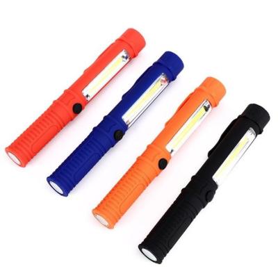 China Hot Selling Convenient Nanhu Portable Mini Pocket Flashlight Work Light Rotatable with Slide Light for sale