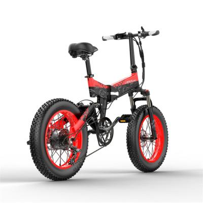 China High quality 1000w aluminum alloy 20 inch fat tire electric bike 48v14.5ah lithium battery folding snow bike for sale