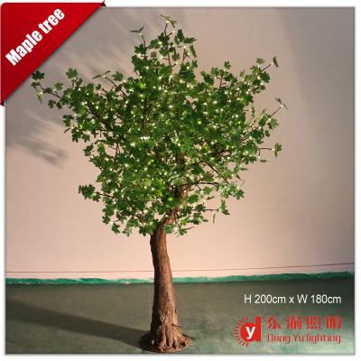 China 2020 Hot Sale Waterproof Decorative Artificial Led Maple Tree H:200cm for sale