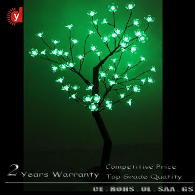 China Iron Trunk+pvc Artificial Christmas Tree LED Flower Metal Trunk Cherry Blossom Light RGB Color Changing for sale