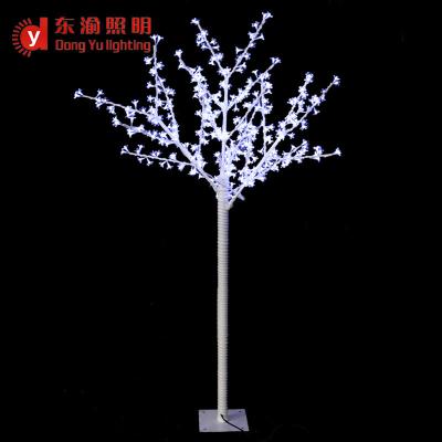 China White Outdoor Garden Osaka Christmas Height 6.5ft With Outdoor PU Metal Trunk Cherry Tree Light for sale