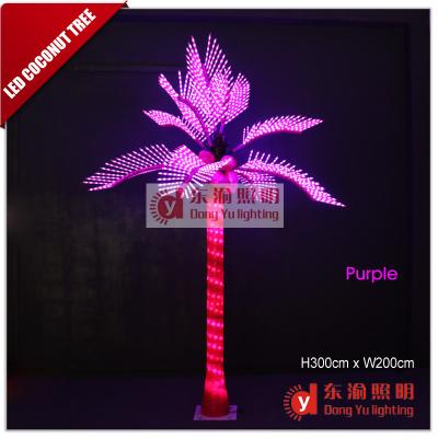 China Garden Event Lighting Outdoor 3M LED Artificial Coconut Trees with Lights for sale