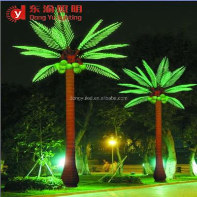 China Store CE ROHS Approved 4m Realistic Outdoor Artificial Led Palm Tree Light for sale