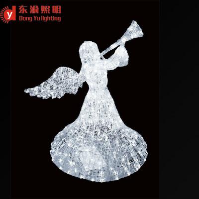 China 3D Angel Motif Light Christmas Decoration Indoor or Outdoor Outdoor Lighting for sale