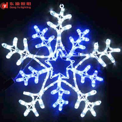 China Large Indoor Or Outdoor Christmas Window Decorations Snowflake Lights Decoration for sale