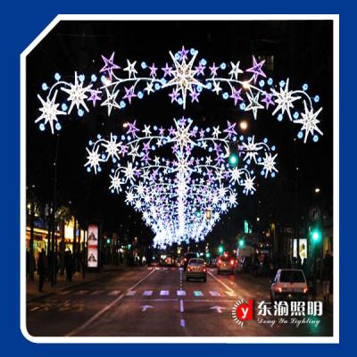 China Shop Customized Street Crossing Outdoor Decorative LED Pattern Decorations LED Lights Arch Christmas Light Patterns for sale